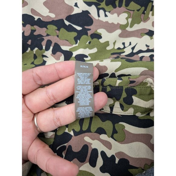 Skims Camo Oversized Button Up Shirt Women Size M Streetwear Gorpcore Military - Picture 11 of 11